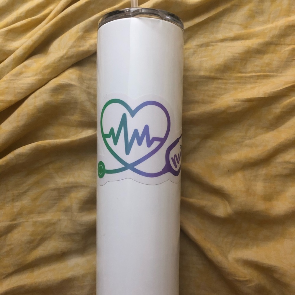 30 oz White Tumbler